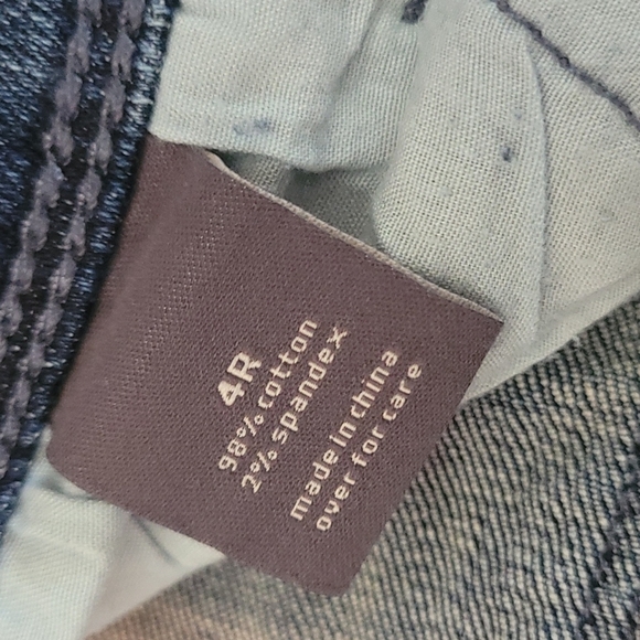 ☑️The Limited Jeans ~ Slim Boyfriend Factory Distressed Patchwork Jeans Mid-Rise - Picture 8 of 9